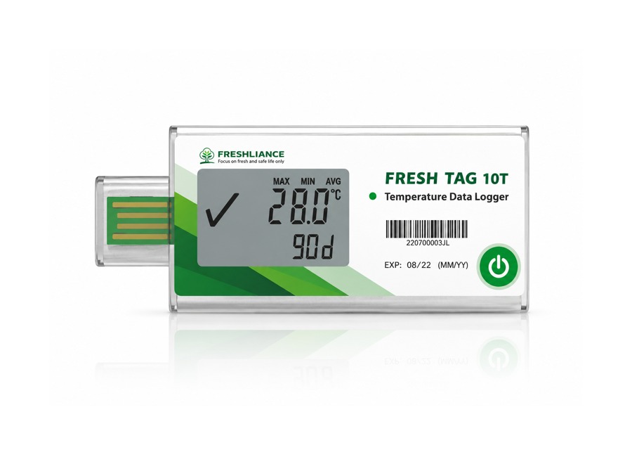 Fresh Tag 10T Configurable Single Use Temperature Data Logger