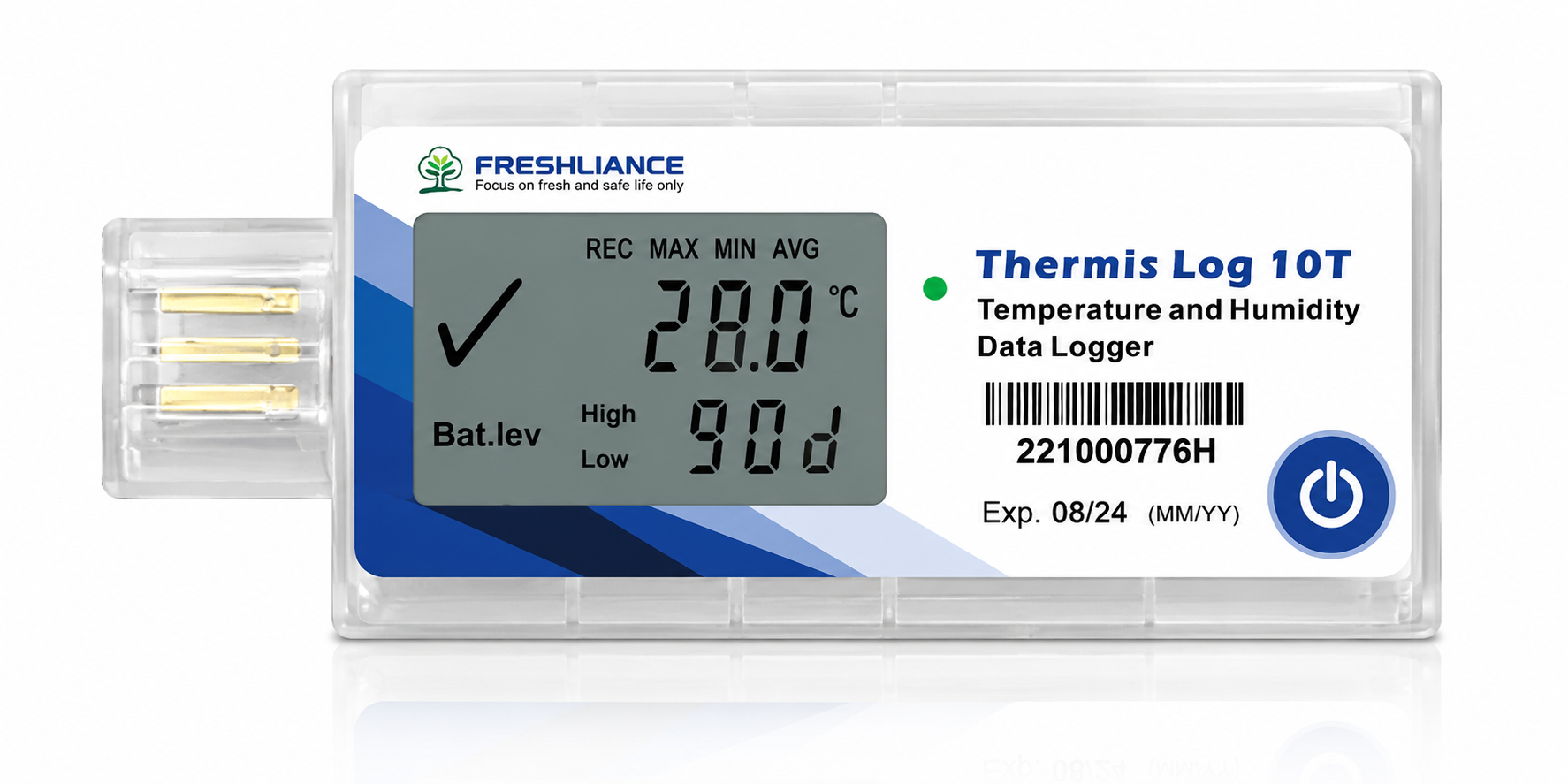 Thermis Log 10T Single Use USB Temperature Data Loggers